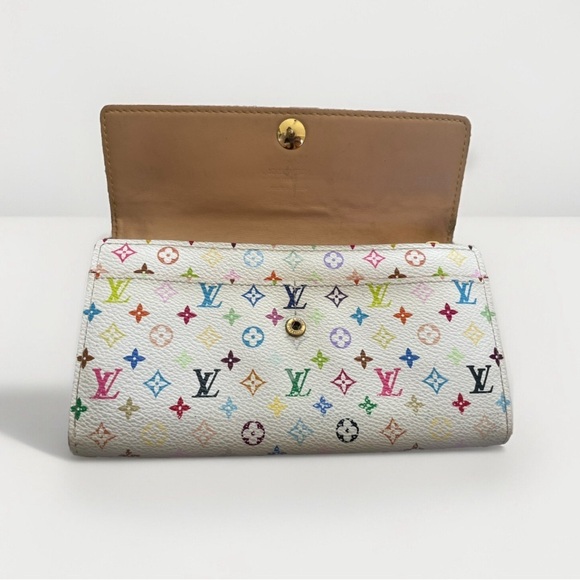 LOUIS VUITTON Takashi Murakami Wallet w/Chain, Box, Dust Bag & Gift Bag. EUC - Picture 6 of 17